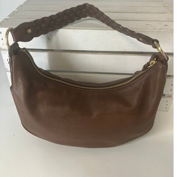 MICHAEL KORS MEDIUM BROWN PEBBLED LEATHER VINTAGE HOBO BAG - Picture 7 of 16